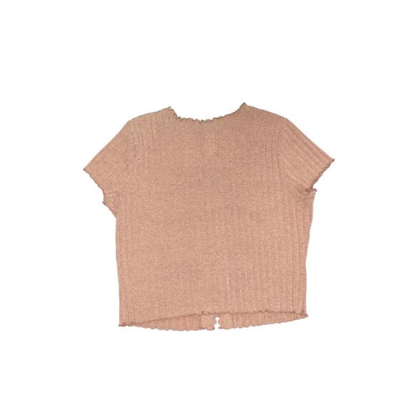 SO Goods For Life Bundle 2 Tops Ribbed Short Sleeve Scallop Trim Size XXL Y2K - Picture 6 of 7